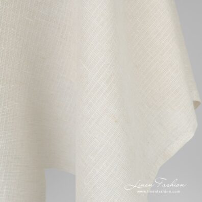 Transparent brownish linen cotton fabric, gauze