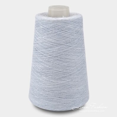 Linen yarns in light bluish grey color - 7(15)