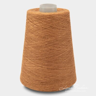 Linen yarns in light brown color - 11(29)
