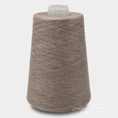 Linen yarns in greyish brown color - 11(32)