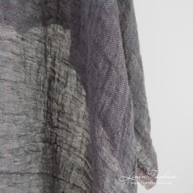 Transparent linen fabric in melange