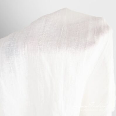 Off-white linen fabric, specially washed