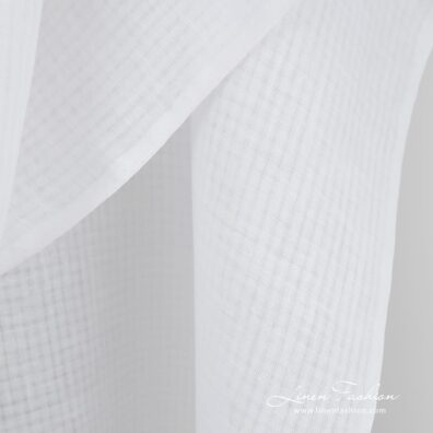 White linen fabric