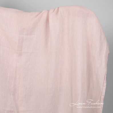 Linen cotton fabric in light lilac