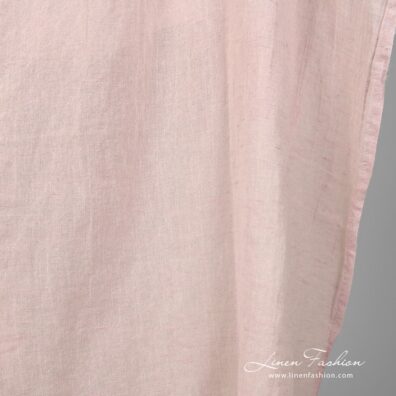 Linen cotton fabric in light lilac and white melange