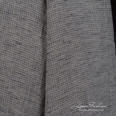 Wide linen cotton fabric in small delicate design