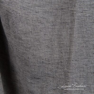 Wide linen cotton fabric in brown, perfect for clothes and home textile