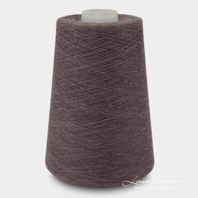 Linen Yarns In Light Aubergine Color 3(8)