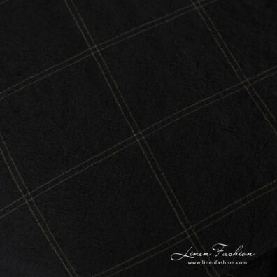 BOSKA bed linen woven from black and dark green yarns