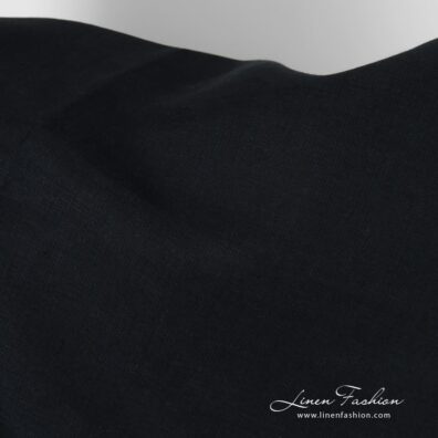 Dark blue linen fabric, perfect for clothes and home textile