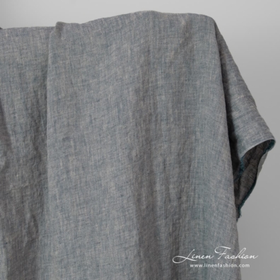 linen sand blue fabric.