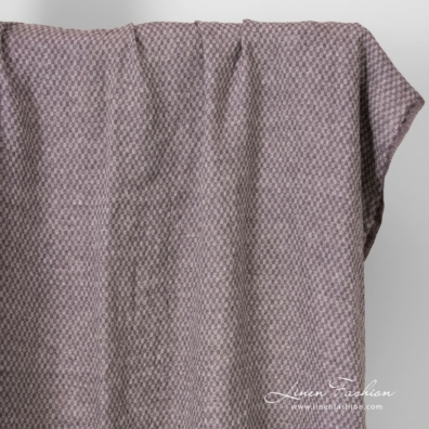 violet linen chess fabric, washed.
