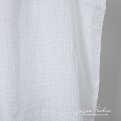 white linen transparent checks, light weight.