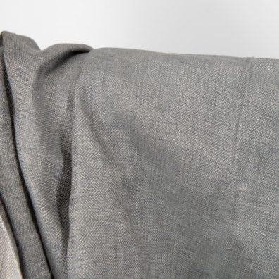 linen satin grey fabric, double sided. mix of different shades