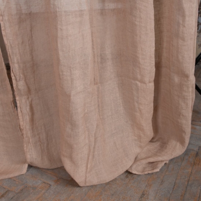 white coffee linen curtains, washed