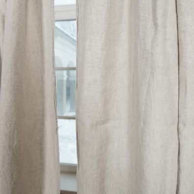 natural linen curtains, non transparent