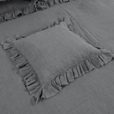 provance dark grey cushion cover
