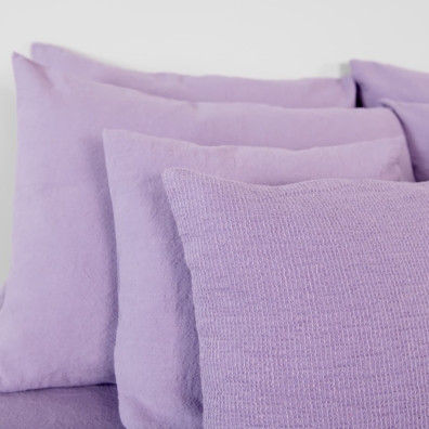 lilac cushion cover linen cotton, washed