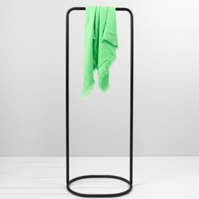 apple green linen scarf square size