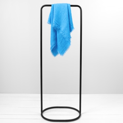 linen sky blue scarf, big square size