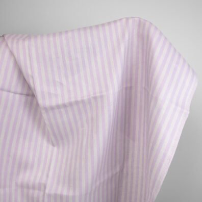 linen striped fabric lilac