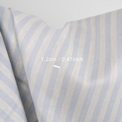 linen fabric blue stripes, 1.2cm