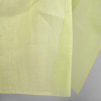 linen gauze apple green fabric width 150cm.