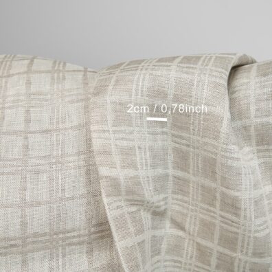 linen jacquard fabric squares 2cm.