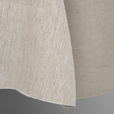 linen herringbone beige fabric, width 150cm