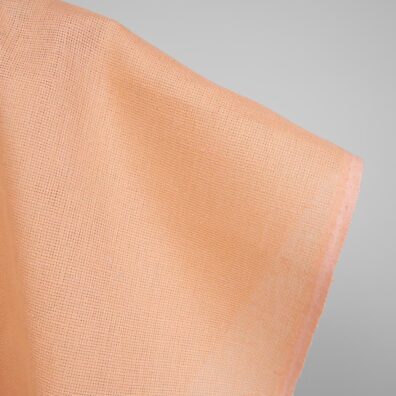 linen panama fabric peach color, not washed