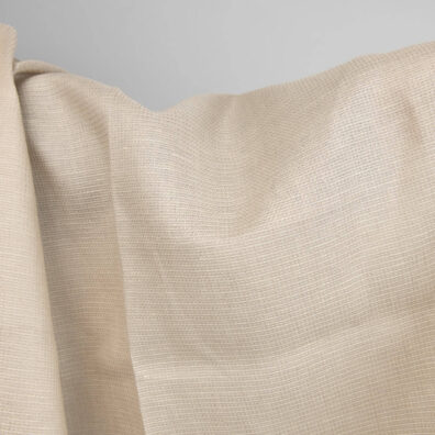 linen wool fabric in sand color, not washed