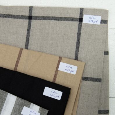 set of linen fabric cuts 645