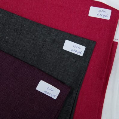 set of linen fabric cuts 672