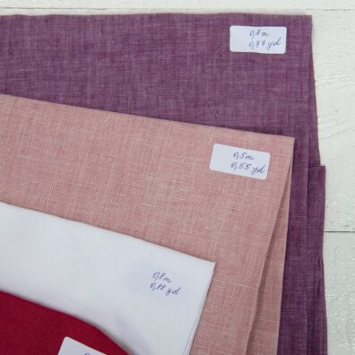 set of linen fabric cuts 672