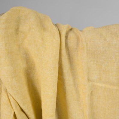 wide washed linen yellow fabric 285cm.