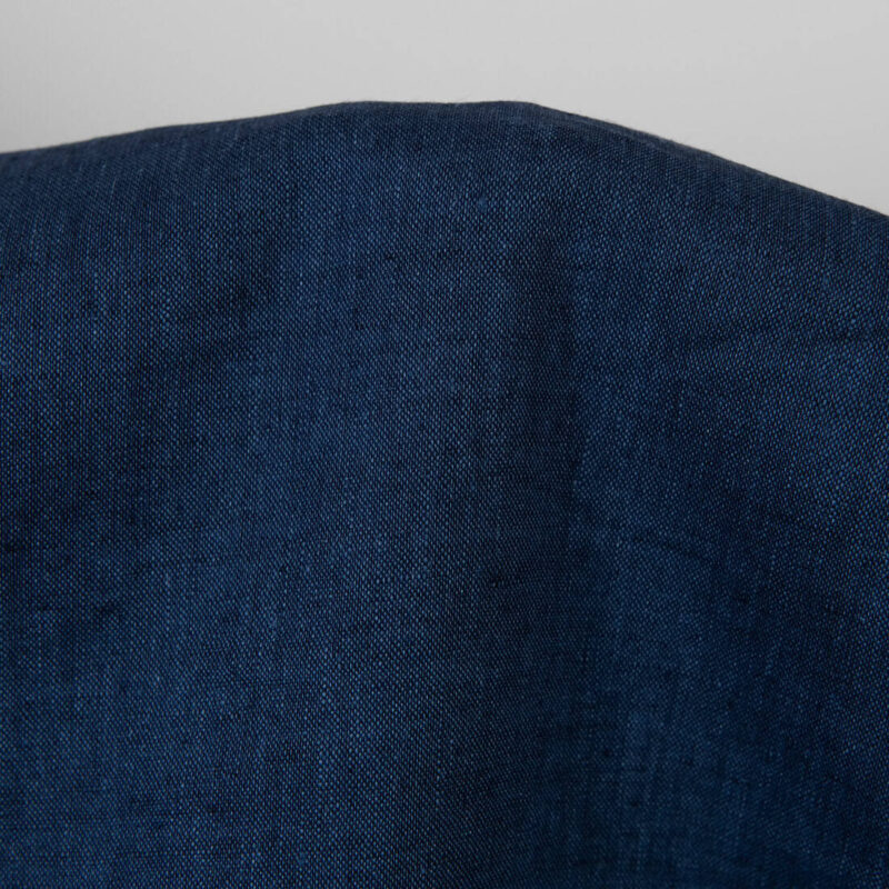 Dark navy linen fabric