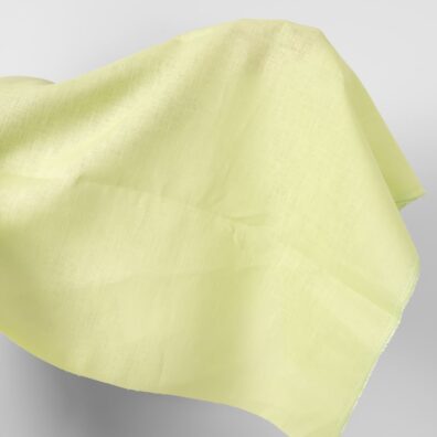 Linen fabric light greenish yellow colour