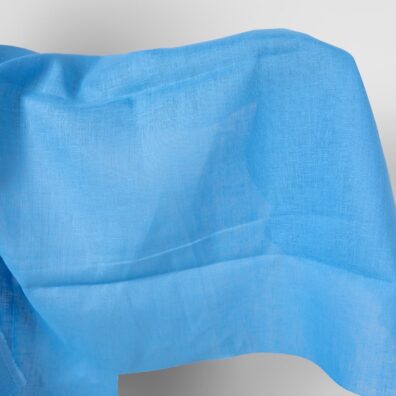 Linen fabric sky blue colour