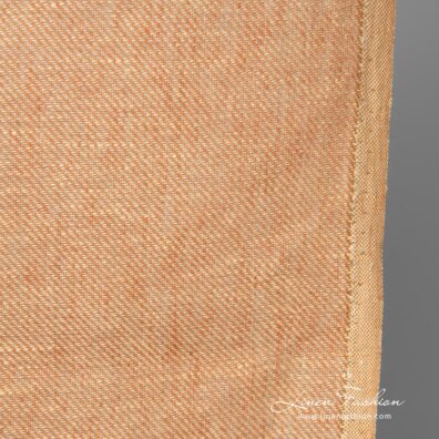 Narrow linen fabric peach colour product photo detail