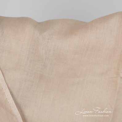 Lightweight linen fabric yellowish beige colour 150cm