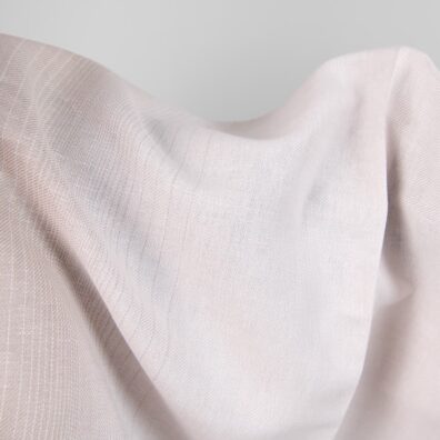 Linen cotton fabric brownish pink colour close up detail
