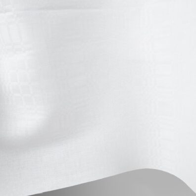 Linen cotton fabric bright white checks pattern product photo