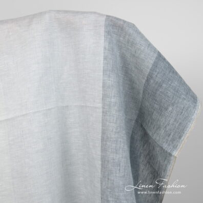 Linen fabric grey-white blocky gradient product photo
