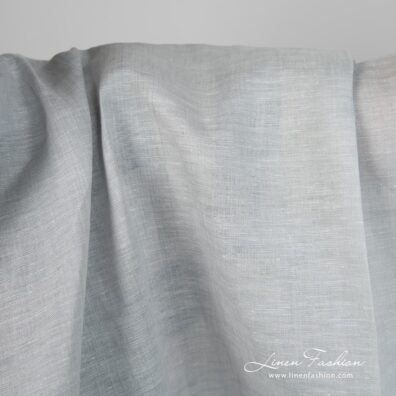 Linen fabric grey-white blocky gradient 150cm
