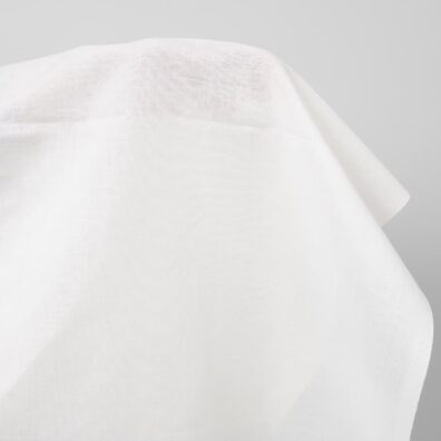 Wide linen cotton fabric white colour product photo