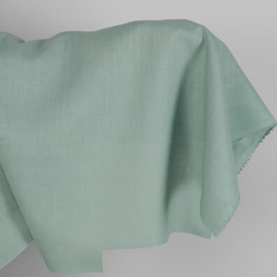 Linen fabric in jadeite colour