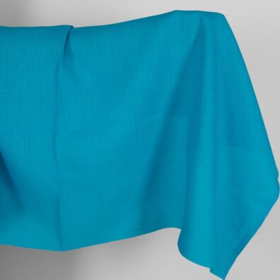 Linen fabric in vivid blue colour