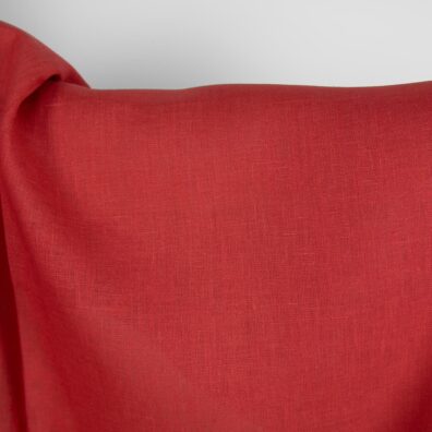 Linen fabric in cardinal colour product photo