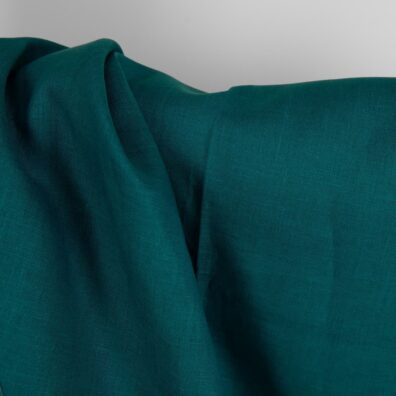 Linen fabric in lyons blue colour texture
