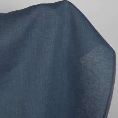 Linen fabric in dark greyish-blue colour product photo